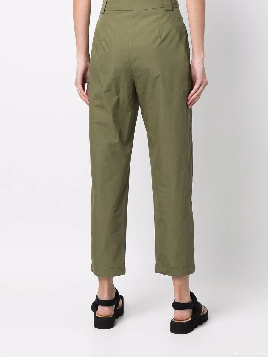 Affordable cotton-blend Women parachute Moschino trousers Love flap-pockets 0417
